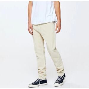 Pacsun Corduroy Pants Mens 31 x 32 Cream Ivory Slim Taper Casual Cotton
